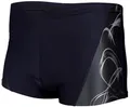 Produktbild: Aquarti Herren Kurze Badehose mit Streifen, Farbe: 16201 Schwarz/Graphit, Größe: 6XL