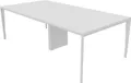 Produktbild: Quadrifoglio Konferenztisch X5 weiß rechteckig, 4-Fuß-Gestell weiß, 240,0 x 120,0 x 75,0 cm