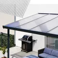 Produktbild: Gutta Terrassendachsystem Premium weiß/anthrazit 410,2 x 306 cm Polycarbonat klar Weiß