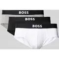 Produktbild: BOSS Slip mit elastischem Label-Bund im 3er-Pack in Mittelgrau Melange, Größe XL