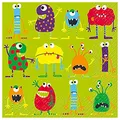 Produktbild: Stewo 2572752545 Servietten Monster, 33 x 33 cm, 20 Stück, bunt