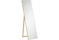 Produktbild: HOMCOM Standspiegel mit Ständer, freistehend, 40 x 150 cm, Natur (Set, 1-St., 1 Ankleidespiegel), gerahmter Ganzkörperspiegel