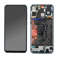 Produktbild: Handyteile24 ✅ Display Bildschirm Touchscreen mit Rahmen und Akku in Peacock Blue/Blau für Huawei P30 Lite - 02352RQA
