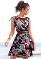 Produktbild: Vivance Jerseykleid mit großem Blumendruck, leichtes Sommerkleid, Strandkleid