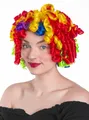 Produktbild: Regenbogen Clown Perücke - Faschings Kostüm Perücke - Hochwertige
