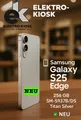 Produktbild: 📱 Samsung Galaxy S25 Edge 256GB Handy SM-S937B/DS Smartphone Titan Silver ✅ NEU