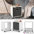 Produktbild: Rollcontainer für Faltbox Bürocontainer 1 Fach Aktenregal Büroregal Regal Vicco