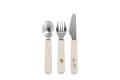 Produktbild: Mepal - 3-teiliges Kinderbesteck Mio - Sunshine & Rainbow - Edelstahl, Kunststoff - 3 Sets à 3 Teile - Gabel, Löffel, Messer - Spülmaschinenfest - Ab 12 Monaten