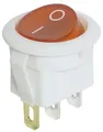 Produktbild: MC POWER Wippenschalter | 3-polig, rote Wippe (beleuchtet), 250V/6,5A, weiß, EIN/AUS | Zuverlässiger Schalter für Elektrogeräte, DIY-Projekte