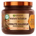 Produktbild: Garnier Wahre Schätze Reparierende 1-Minute Haarkur für brüchiges und strapaziertes Haar, Mit Akazienhonig und Bienenwachs für weniger Spliss und Haarbruch, 1 x 340 ml