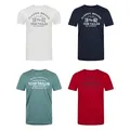 Produktbild: TOM TAILOR T-Shirt Herren Printshirt Regular Fit (Vorteilspack, 4-tlg) Kurzarm Tee Shirt mit Rundhalsausschnitt aus 100% Baumwolle bunt M (48)