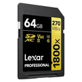 Produktbild: Lexar Professional 1800x (64 GB, SDXC, U3, UHS-II) (LSD1800064G-BNNNG)