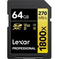 Produktbild: Lexar Professional SDXC Gold 64GB 1800x UHS-II V60