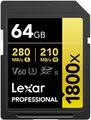 Produktbild: LEXAR SDXC-Card 64GB Professional UHS-II (1800x) V60 Gold