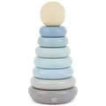 Produktbild: Bieco Stapelturm Baby Holz Steckspiel - 19 cm, Regenbogen Holzspielzeug ab 1 Jahr