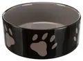 Produktbild: Trixie Keramiknapf Hunde Pfoten 1,4 l/ø 20 cm braun/taupe Hundenapf Fressnapf