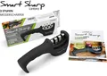Produktbild: Smart Sharp Messerschärfer 3 Stufen Messer Scheren Schwarz manuell 20 cm