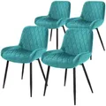 Produktbild: Ml-Design Esszimmerstuhl, Türkis, Textil, 2-Sitzer, 54x81x60 cm, Esszimmer, Stühle, Esszimmerstühle, Vierfußstühle