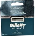 Produktbild: Gillette Intimate Rasierklingen für den Intimbereich, 6 Intimrasierer Ersatzklingen für Nassrasierer, mit Gleitstreifen für eine sanfte Anwendung, getestete Klingen für Rasierer
