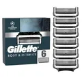 Produktbild: Gillette Intimate Rasierklingen für den Intimbereich, 6 Intimrasierer Ersatzklingen für Nassrasierer, mit Gleitstreifen für eine sanfte Anwendung, dermatologisch getestete Klingen für Rasierer