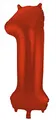 Produktbild: Folat 65981 - Folienballon Zahl 1 - Rot ca. 86 cm