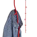 Produktbild: LOOP ROPE | Hängende, höhenverstellbare GARDEROBE aus Seil | rot | Peppermint Products