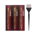 Produktbild: HAIR HAUS Super Brilliant Color Haarfarbe 3x 100ml + Färbepinsel spezial (9-0n)