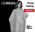 Produktbild: Haarkamm Femmas Einwegumhang 100cm x 130cm 4 x 50 Stück
