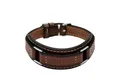 Produktbild: Fossil Armband Schmuck Geschenk Edelstahl Leder Armschmuck MACHINE