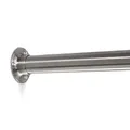 Produktbild: SOTECH Schrankstange 600 mm mit 1 Paar Stangenlager Circle (Edelstahl gebürstet, rund Ø 25 mm) Stangenhalter und Kleiderstange - für ein stilvolles Upgrade von Kleiderschrank und Garderobe