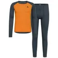 Produktbild: Odlo Thermounterhemd Active WARM Eco Skiunterwäsche-Set (Oberteil + Hose) mit flauschig weicher Innenseite orange 2XL