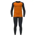Produktbild: Odlo Herren Skiunterwäsche Set Thermounterwäsche Active Warm Eco, Farbe:Orange, Artikel:-21059 India Ink/Oriole, Größe:2XL