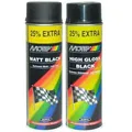 Produktbild: (15,68 EUR/l) MOTIP Ralley Spray Schwarz glänzend 500ml