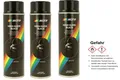 Produktbild: 3 x Motip Lack schwarz GLANZ Spraydose 500ml Hochglanz Lackspray 3x 04005