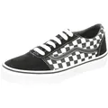 Produktbild: Vans Jungen Ward Suede/Canvas Sneaker, Schwarz Checker Black True White Pvj, 37 EU