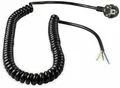 Produktbild: AS SCHWABE Anschluss Spiralkabel, 2,5 m, 3x1,5 mm², schwarz, offenes Ende 70424
