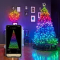 Produktbild: Twinkly Strings Lichterkette 400 LED warmweiß und multicolor 32m schwarz außen