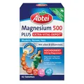 Produktbild: Abtei Magnesium 500 Plus Extra-Vital-Depot – hochdosierte Magnesiumtabletten – mit allen B-Vitaminen – für Muskeln, Nerven und Herz – vegan – 42 Tabletten
