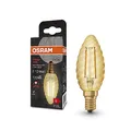 Produktbild: Osram LED-Lampen, Vintage-Edition, 12 Watts Ersatz, E14, B-shape, 2400 Kelvin, Warm Comfort Light, Klares Glas, single Pack