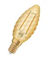 Produktbild: OSRAM LED-Lampen, Vintage-Edition, 12 Watts Ersatz, E14, B-shape, 2400 Kelvin,