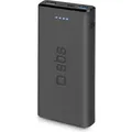 Produktbild: Powerbank fast charge mit 10.000 mAh und 2 USB Schwarz - Schwarz