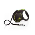Produktbild: Flexi Black Design Tape Green Medium 5m Retractable Dog Leash/Lead for dogs up t