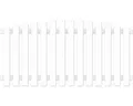 Produktbild: Vorgartenzaun Lightline Hochbogen 180 x 80/80 cm weiß