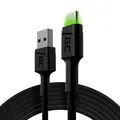 Produktbild: 5903317229780 Green Cell KABGC13 USB Kabel USB 2.0 2 m USB A USB C Schwarz Green