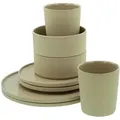 Produktbild: Creatable Kombiservice, Sand, Keramik, 8-teilig, 500 ml,300 ml, Essen & Trinken, Geschirr, Geschirr-Sets, Kombiservice