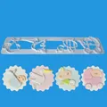 Produktbild: Ausstecher Baby Taufe Form Kuchen Torte Muffin Fondant Geburt Aufleger Storch