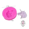 Produktbild: Silikon Form Einhorn Fondant Knete Resin Kuchen Torte Geburtstag Ausstecher