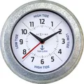 Produktbild: NeXtime Wanduhr Tide Metall silber Ø 22 cm mit Gezeitenanzeige Innenbereich