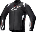 Produktbild: Alpinestars T-SP 1 V2, Textiljacke wasserdicht - Schwarz/Weiß - S 3200224-12-S