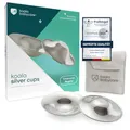 Produktbild: Koala Babycare Silberhütchen - 2 Stück - Stillhütchen Standardgröße Silber für maximale Resistenz - Brustwarzenschutz für empfindliche und schmerzende Brustwarzen